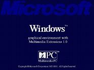 Ekran bootowania systemu Microsoft Windows Graphical Environment with Multimedia Extensions 1.0