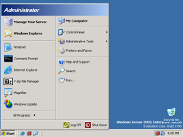 Windows Server 2003 Enterprise Edition trial