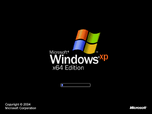 Microsoft Windows XP Professional x64 Edition (AMD64) boot screen.