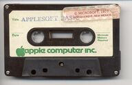 Applesoft BASIC cassette from Microsoft