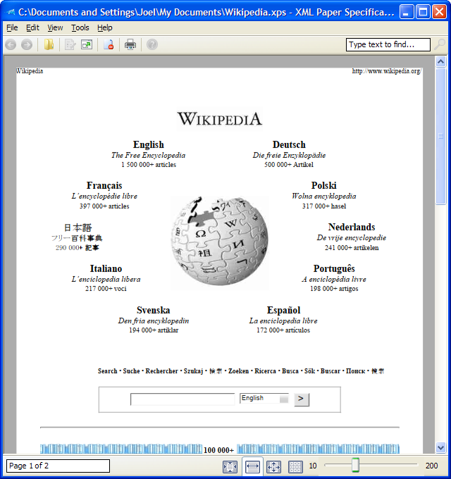 XML Paper Specification | Microsoft Wiki | Fandom