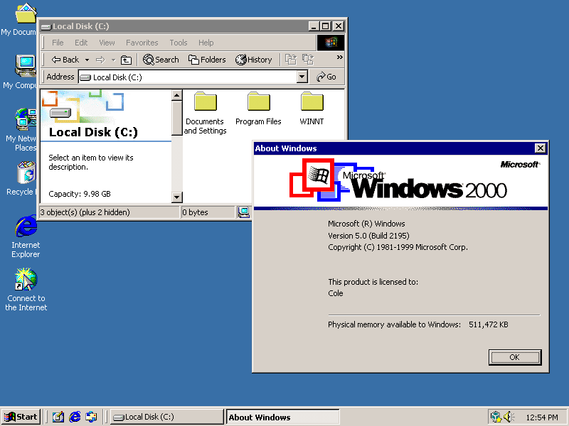 windows 2000 sp4