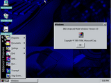 Une capture d'écran de Windows Chicago build 189.