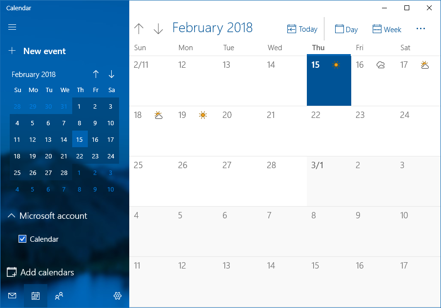 Windows Calendar Microsoft Wiki Fandom