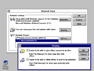 Windows 3.11 for Workgroups Network Setup.