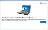 Windows 7 message Before 2020