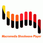 Macromedia Shockwave Player logo.