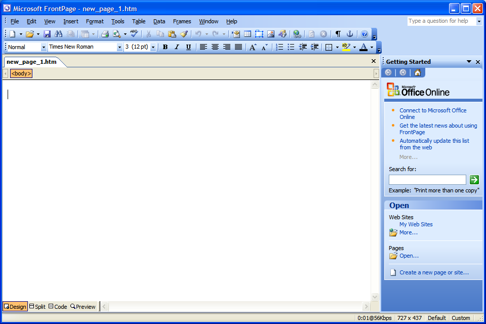 Microsoft Frontpage 2000 Free Download