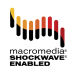 Logo for Shockwave web content authored with Director from 1997 to 2005.