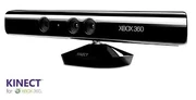 The Xbox 360 Kinect sensor.