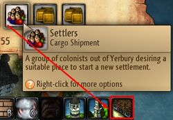 Settler cargo