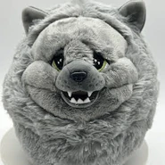 An aggressive squeeblin plushie
