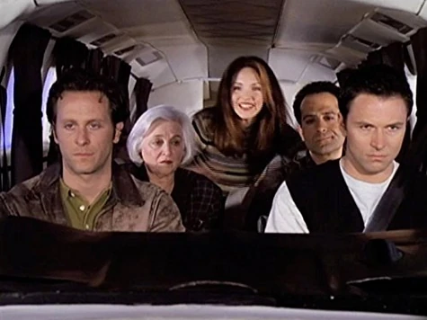 The crew on abroad the plane headed to New York as part of the scavenger hunt