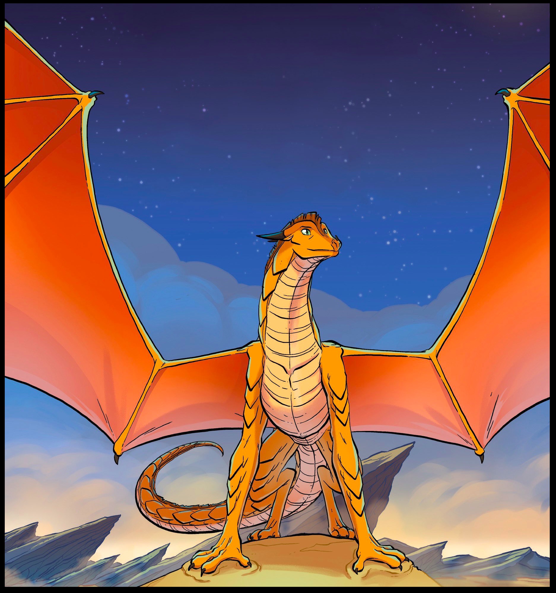 coloring pictures of wings of fire sunny