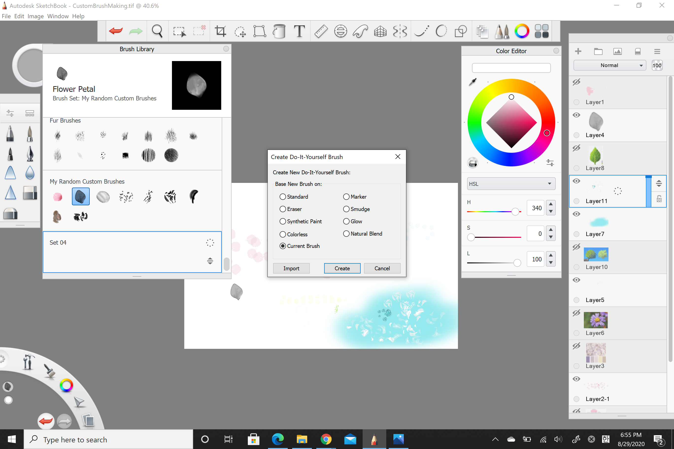 autodesk sketchbook mobile brushes