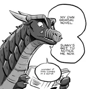 The Dark Secret (graphic novel) promotional art