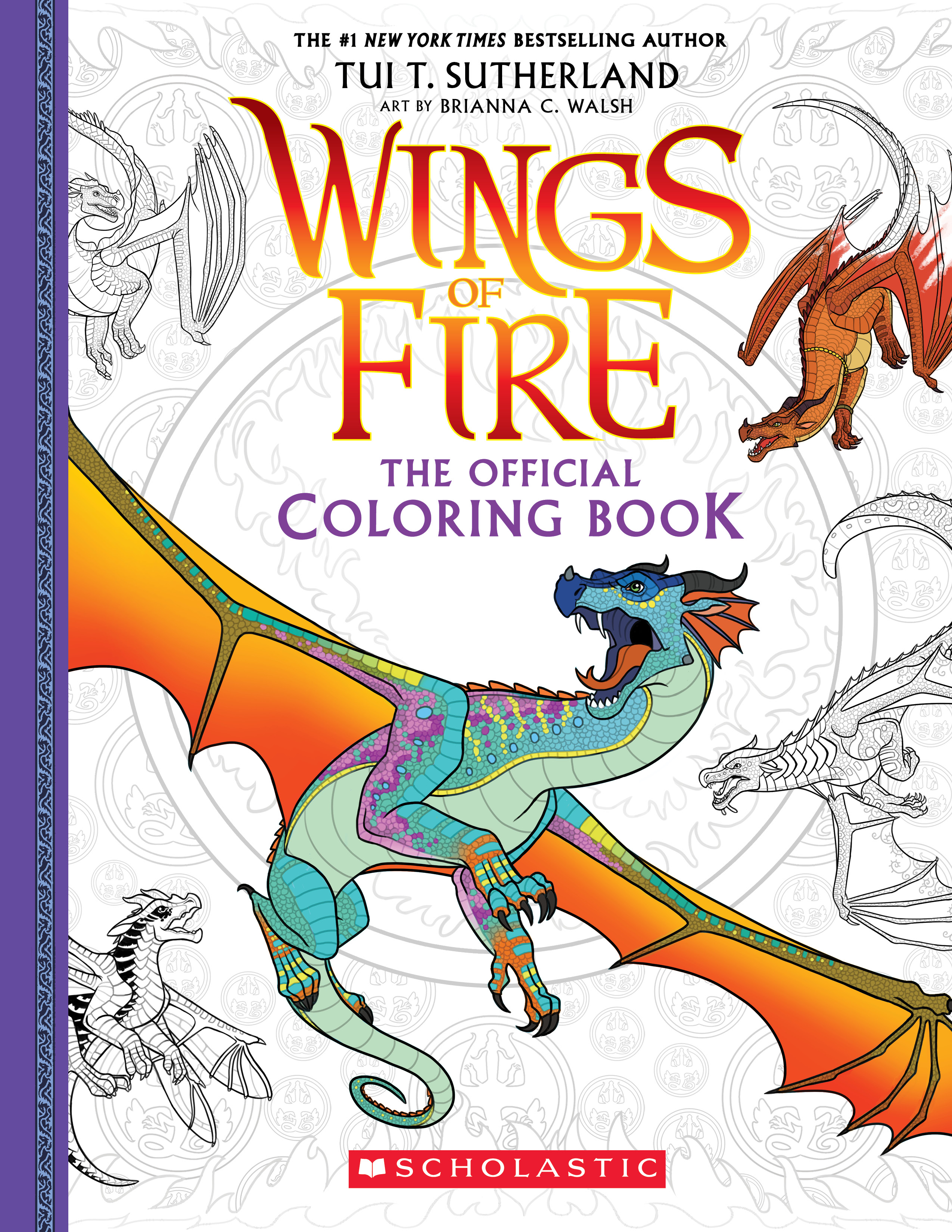coloring page of wings of fire tsunami