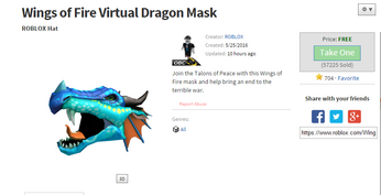 User Blog Heethootskyataj Roblox Has A Wings Of Fire Hat Wings Of Fire Wiki Fandom - roblox fire hat