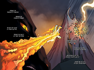 The Jade Mountain Prophecy as seen in the graphic novels for Wings of Fire books 6-10, by Mike Holmes.