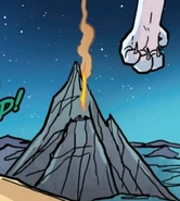 Agate Mountain from Escaping Peril (graphic novel), by Mike Holmes