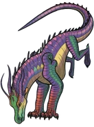 Blue fullbody render from How to Draw, edited by WillowCharlotte1234