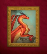 Scarlet in a portrait from A Guide to the Dragon World, by Joy Ang