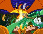 The Jade Winglet celebrating Halloween