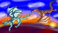 Amber and Wave by Ash the SmokeWing on Quotev