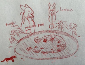 mosaic pool in the House of Hrringa