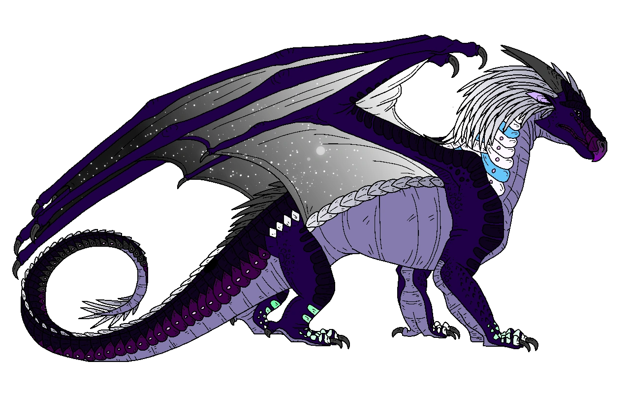 Galaxy Icewing Nightwing Hybrid Wings Of Fire Fanon Wiki Fandom