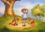 Tigger, Christopher Robin, Rabbit and Pooh