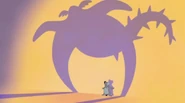 "It's got three horns above and eleven below."