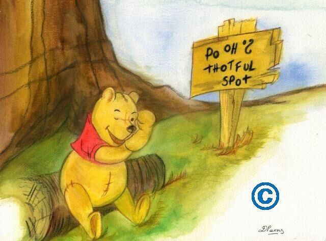Pooh's thoughtful spot, Winniepedia