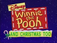"And Christmas Too" title card