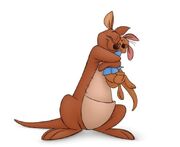 Kanga with Roo in the 