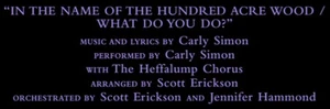 "In the Name of the Hundred Acre Wood/What Do You Do?"