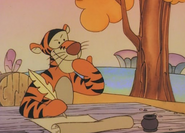 Tigger is writing Poetry
