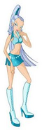 Icy in casual clothes