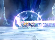 The Winx, Roxy and Nebula defeating the Wizards.