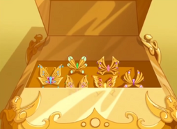 The Box being used to keep the miniature Enchantix wings that can be used as keys to enter the Hall of Enchantments in Alfea.