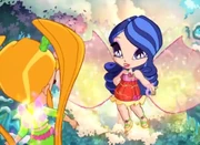 Cherie uses her magic to freeze the Ice Cream Tree