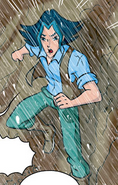 Karel's attire in the comics.