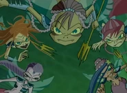 The mermaids as mer-monsters.