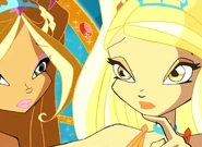 Stella's glove is missing.