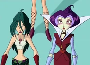 Lucy's hair is not completely colored in.