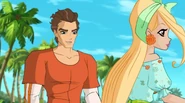 Thoren y Daphne en la playa