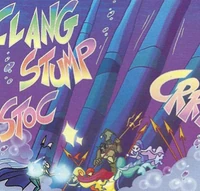 Tritannus and the Trix fend off the Selkie Army.