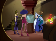 Athena trying to defend Red Fountain's Codex