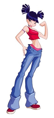 Musa's pants changes colour and also I love this look on her especially her  hair. : r/winxclub