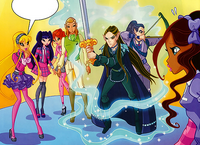 A simulated image of a pair of Dark Elves.